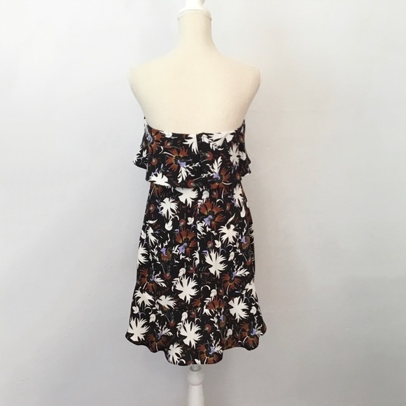 A.L.C. 8 Romy 100% Silk Floral Strapless Dress - Picture 6 of 8